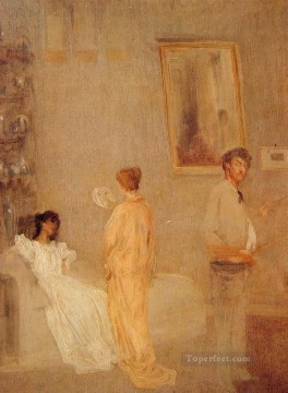 studio Painting - in his Studio James Abbott McNeill Whistler